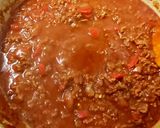 A picture of step 8 of Chilli Con Carne 😋.