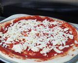 A picture of step 5 of Simple Chicken Tikka Pizza.