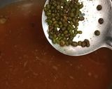 A picture of step 4 of Saag dal sarson,bathwa or palak.