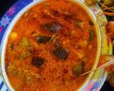 A picture of step 18 of Vegetable dhokra (memoni dish).