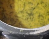 A picture of step 4 of Saag Chawal.