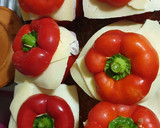Foto del paso 3 de la receta: Pimientos rojos rellenos de carne molida 🍎