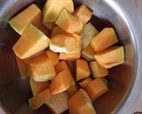 A picture of step 1 of Baked pumpkin and mung bean.