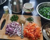 A picture of step 3 of Khandeshi special jalgaon green brinjal roasted bharta.