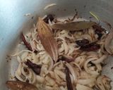 A picture of step 3 of White Pulao.
