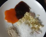 Hình bước làm 1 của món Chim chao lá mắc mật