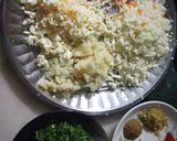A picture of step 1 of VegParatha.