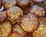 A picture of step 4 of Sesame corn vada.