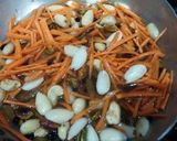 A picture of step 4 of Kabuli/afghani Pulao😋💛🍲.
