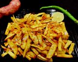 A picture of step 4 of Sweet potato french fries.