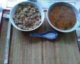 A picture of step 3 of Japanese minestrone chunk tomato soup yutaka seaweed.