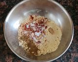 A picture of step 3 of Bread pakodas.