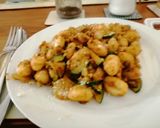 A picture of step 5 of Gnocchi over chesse.