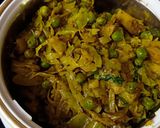 पत्तागोभी मटर की सब्ज़ी (patta gobi matar ki sabzi recipe in Hindi) रेसिपी चरण 7 फोटो