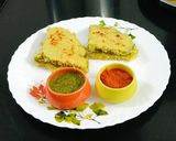 A picture of step 11 of Layered Corn Stuffed Dhokla : A Fun Sandwich Twist.