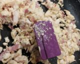 Foto del paso 2 de la receta Espagueti al freddo con pollo, bacon y pan de ajo a mi manera😋