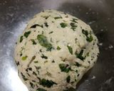 A picture of step 1 of Mint Paratha.