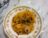 Foto langkah ke 9 dari resep Soun jamur cabe ijo udang dan bakso.