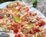 Foto del paso 4 de la receta: Endivias rellenas de salmón con vinagreta de lima y cilantro🌱🍈