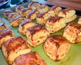 Sajtos-krumplis pogácsakockák recept fázis 7 fotója