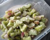 Une image de l'étape 1 de Tarte à la rhubarbe.