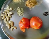 A picture of step 1 of Paneer Butter Masala (no onion, garlic).