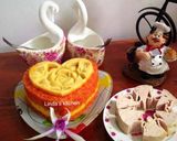 Hình bước làm 4 của món Xôi gấc đậu xanh