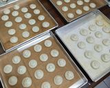 Foto langkah ke 6 dari resep Macaron Kacang Hijau.