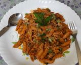 A picture of step 14 of Red sauce vegetables Italian pasta.