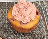 A picture of step 24 of Eggless Strawberry Muffins With Strawberry Buttercream Frosting.