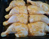 Ropogós csirkecomb fűszeres krumplival, almaszósszal recept fázis 1 fotója