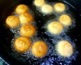 A picture of step 3 of Gulab Jamun Kheer.
