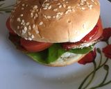 A picture of step 2 of Chicken burger.