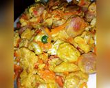A picture of step 2 of Vegetables eggs.