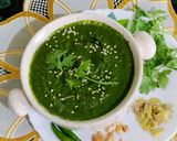 A picture of step 3 of Dhania/Green Coriander leaves Chutney.