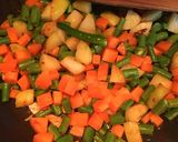 A picture of step 3 of Poha Veggie Roastie.