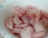 A picture of step 1 of Chicken tempura.