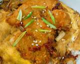 Oyakodon (Chicken Katsu & Egg Donburi) langkah memasak 6 foto