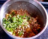 A picture of step 5 of Banana flower vadai.
