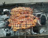 Hình bước làm 4 của món Diềm heo nướng cuốn cải xanh