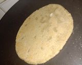 A picture of step 6 of Jowar Bhakri (Roti).