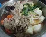รูปขั้นตอนการทำที่ 6 ของ ชาบูน้ำดำหม้อไฟในกระทะแบบง่ายๆ
