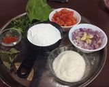 A picture of step 1 of Idiyappam With Tomato kurma.