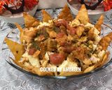 A picture of step 5 of Dahi Phulki with Papri Chana Chaat Recipe.