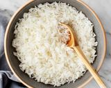 A picture of step 1 of Rice Kheer.