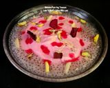 A picture of step 3 of Chia Seeds Rooh Afza Rose Shahi Shrikhand.