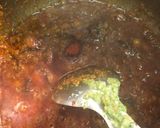 A picture of step 3 of Keema matar masala.