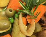 A picture of step 3 of Menestra de Verduras 🌱Spanish veggie soup or stew.