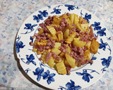 Foto del paso 6 de la receta: Patatas fritas con daditos de jamón