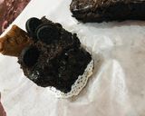 A picture of step 17 of Eggless Chocolate layered cake.